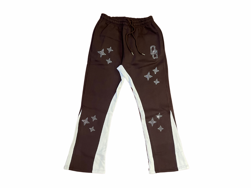 OnGod “rising Star” brown sweatpants